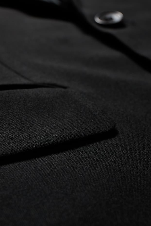 Herren - Baukasten-Sakko - Body Fit - Stretch - LYCRA® - schwarz