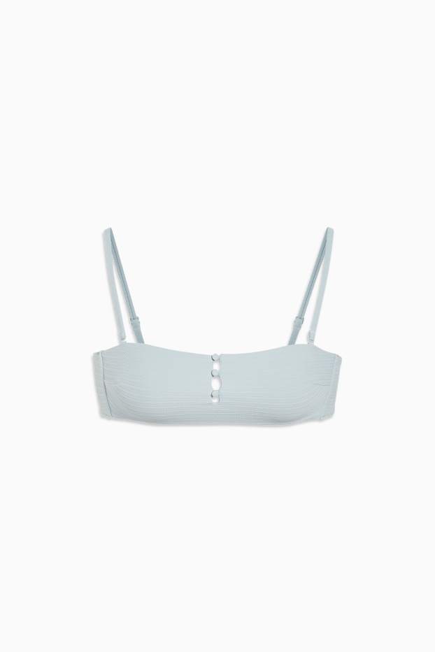 Damen - Bikini-Top - Bandeau - wattiert - LYCRA® XTRA LIFE™ - helltürkis