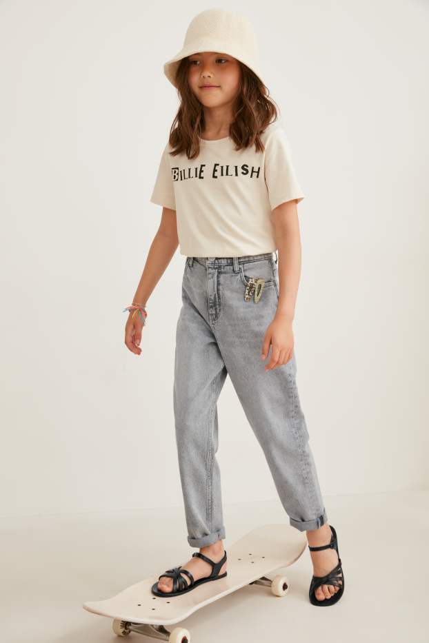 Kinder Mädchen - Relaxed Jeans - helljeansgrau