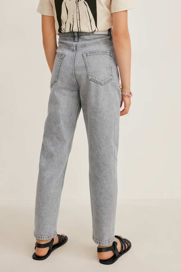 Kinder Mädchen - Relaxed Jeans - helljeansgrau