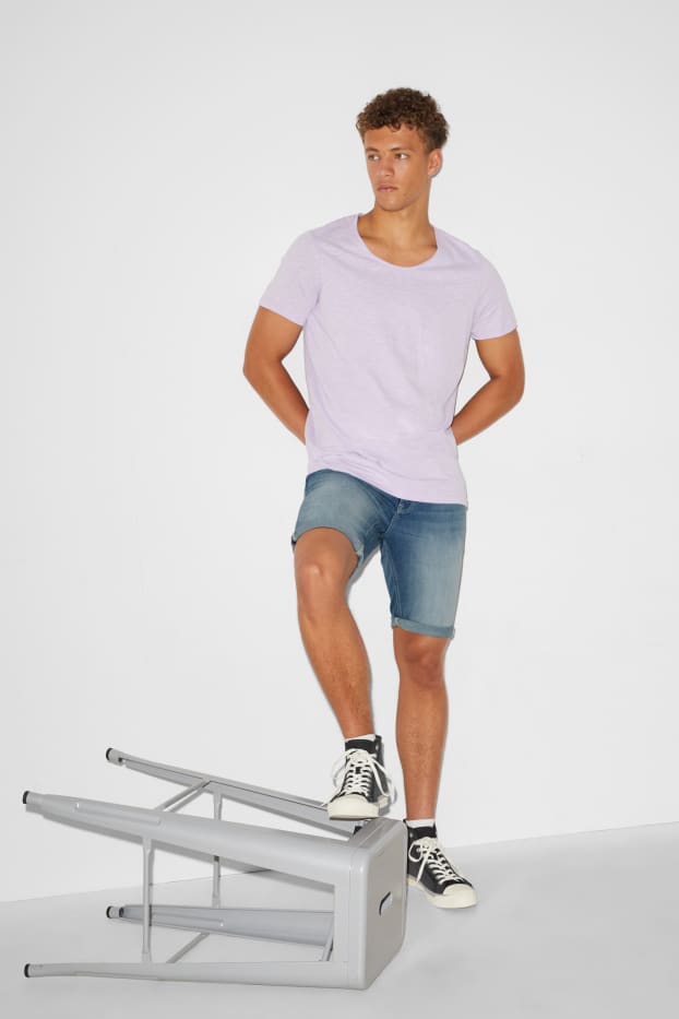 Herren - CLOCKHOUSE - Jeans-Bermudas - jeansblau