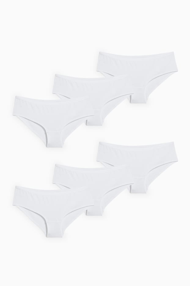 Dona - Paquet de 6 - hipster - LYCRA® - blanc