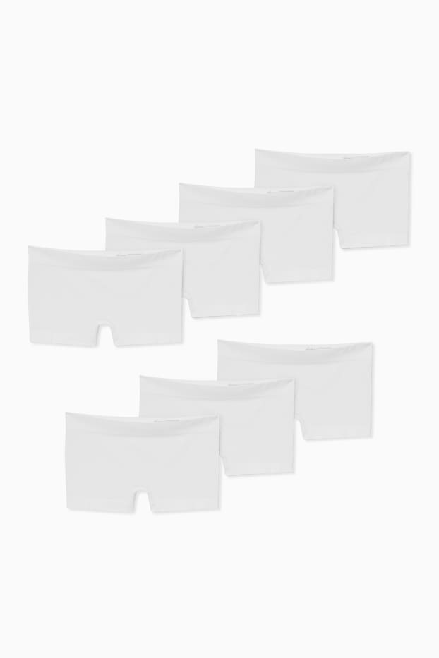 Damen - Multipack 7er - Hipster - seamless - weiss
