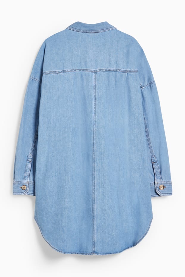 Femei - Bluză din denim - denim-albastru deschis