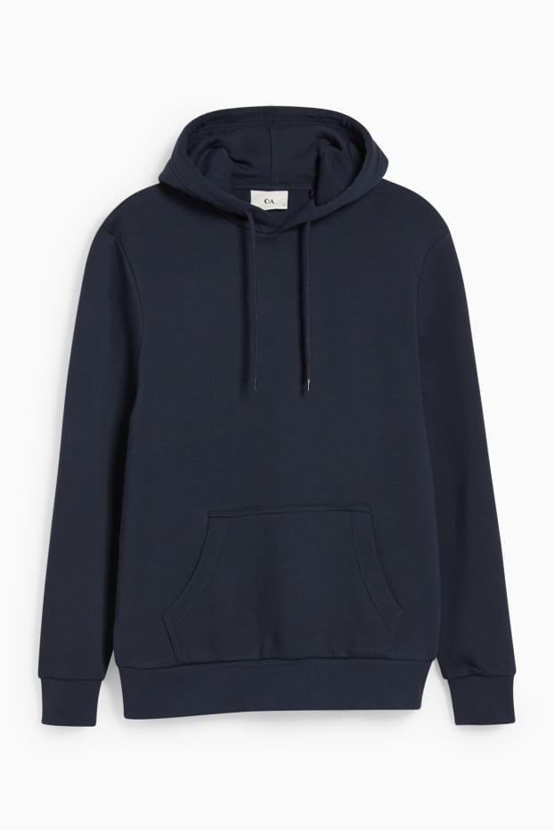 Hommes - Sweat à capuche - bleu foncé