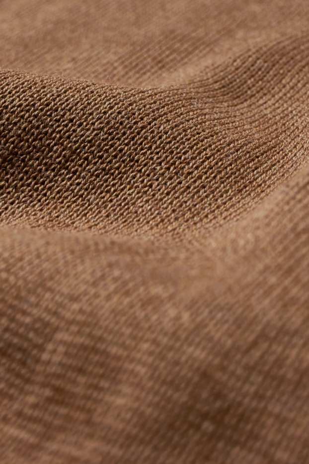 Herren - Rollkragenpullover - havanna