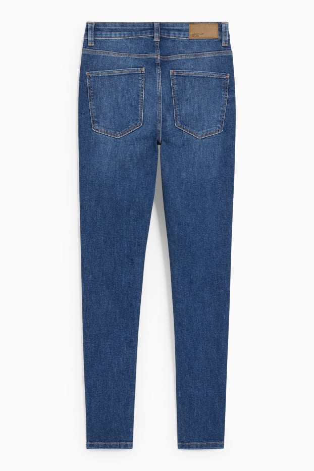 Femei - Skinny jeans - talie medie - LYCRA® - denim-albastru