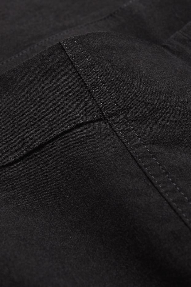 Damen - Stoffhose - High Waist - LYCRA® - schwarz