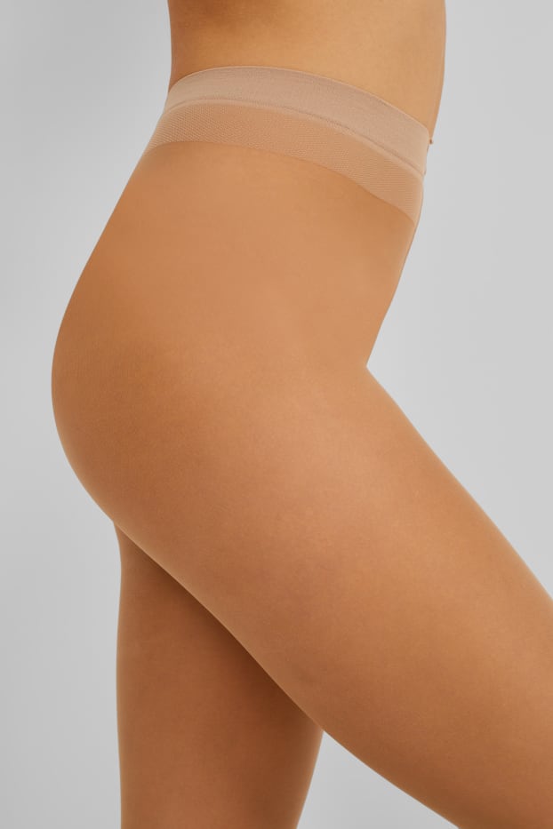 Damen - Feinstrumpfhose - 10 DEN - beige