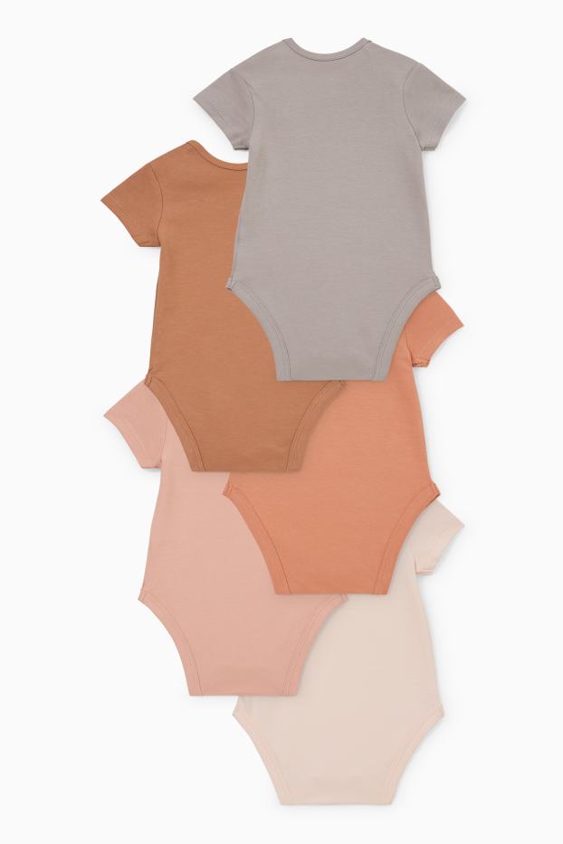 Baby: meisjes - Set van 5 - rompertje - roze