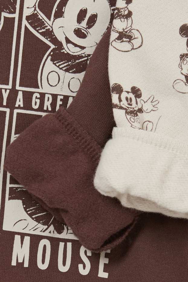 Baby Buben - Multipack 2er - Micky Maus - Baby-Sweatshirt - dunkelbraun