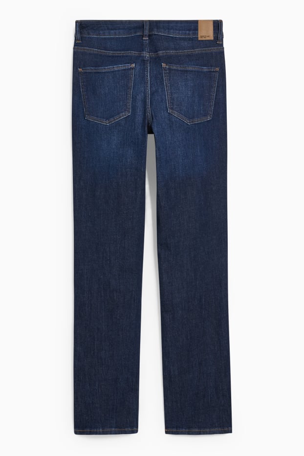 Donna - Straight jeans - vita media - LYCRA® - jeans blu scuro