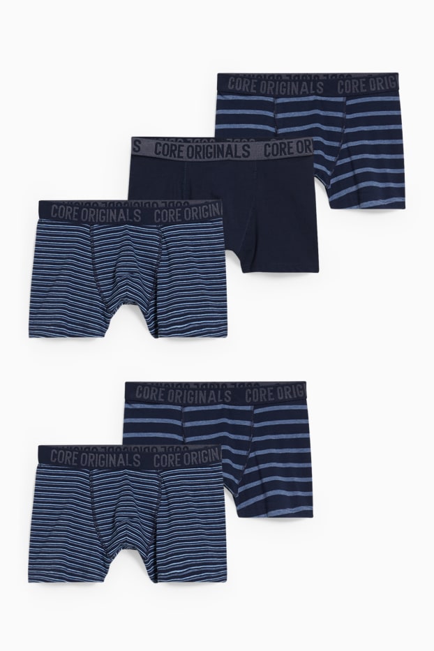 Kinderen: jongens - Set van 5 - trunks - donkerblauw
