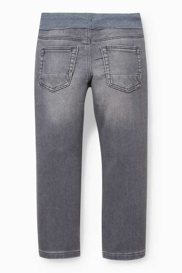 Kinder Jungen - Straight Jeans - Jog Denim - LYCRA® - helljeansgrau