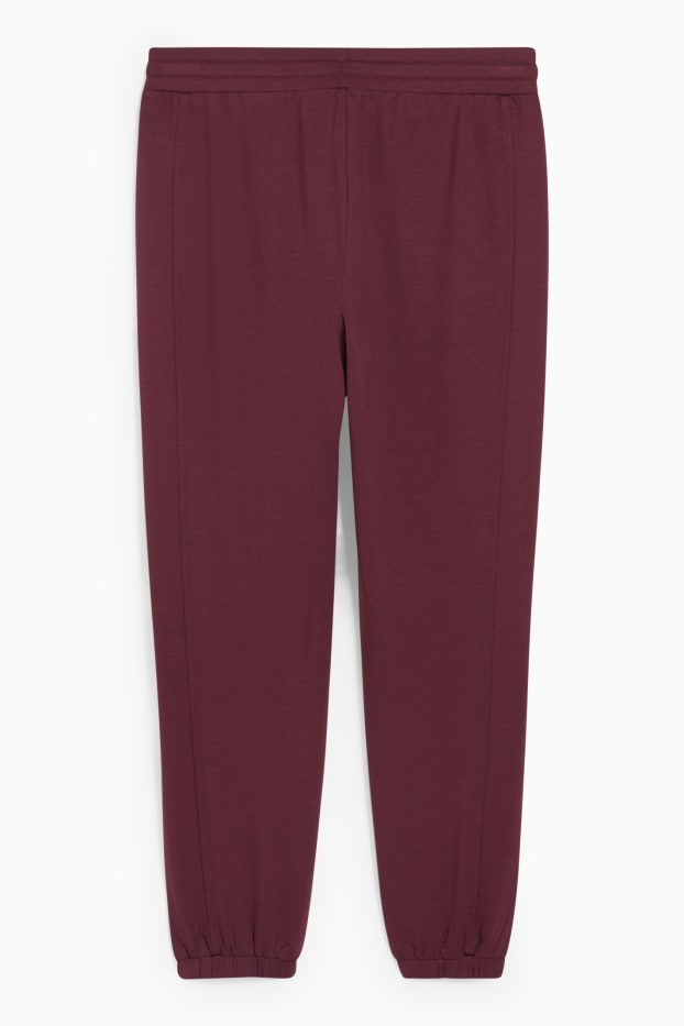 Kobiety - Spodnie dresowe - bordowy