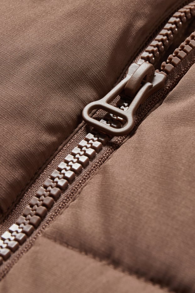 Men - Quilted jacket - Coffee