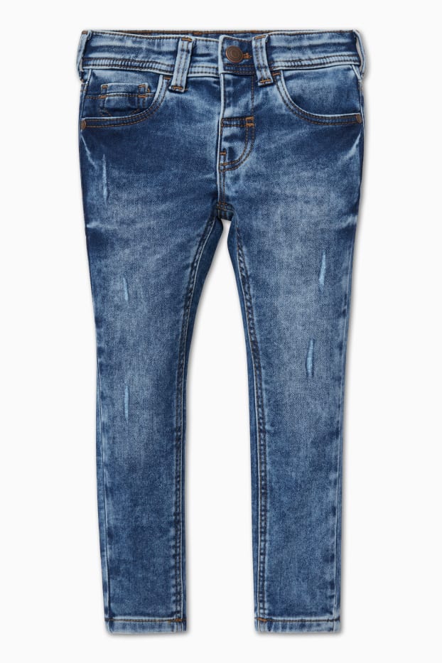 Kinderen: jongens - Super skinny jeans - jog denim - jeansblauw
