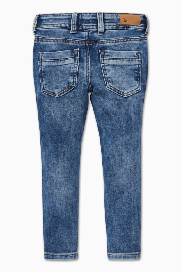 Kinderen: jongens - Super skinny jeans - jog denim - jeansblauw