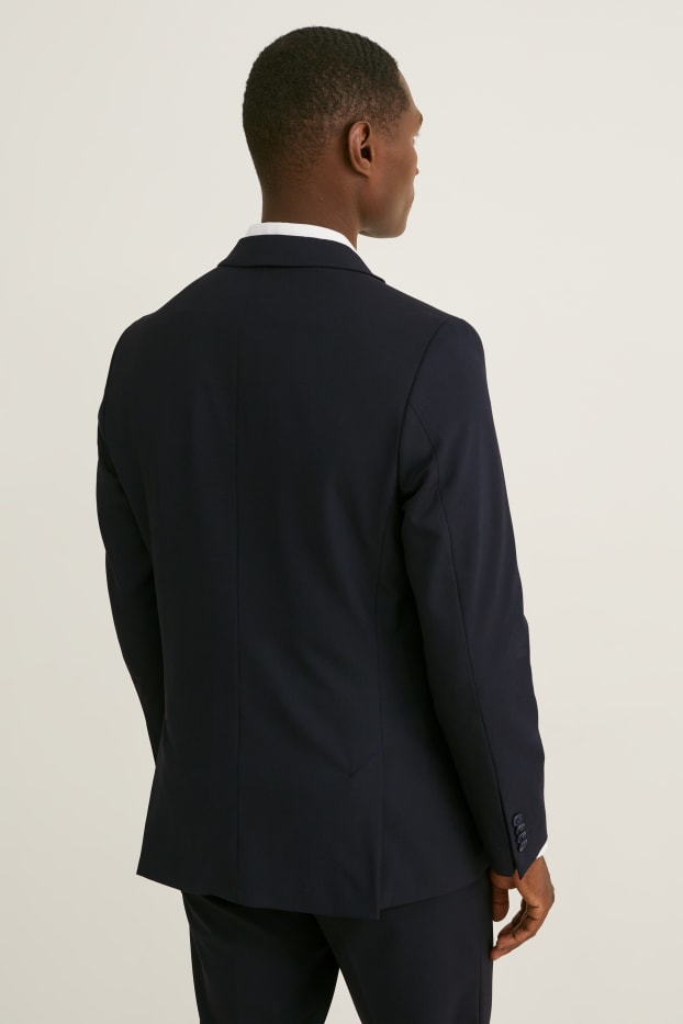 Heren - Colbert uit het combi-systeem - body fit - stretch - LYCRA® - donkerblauw