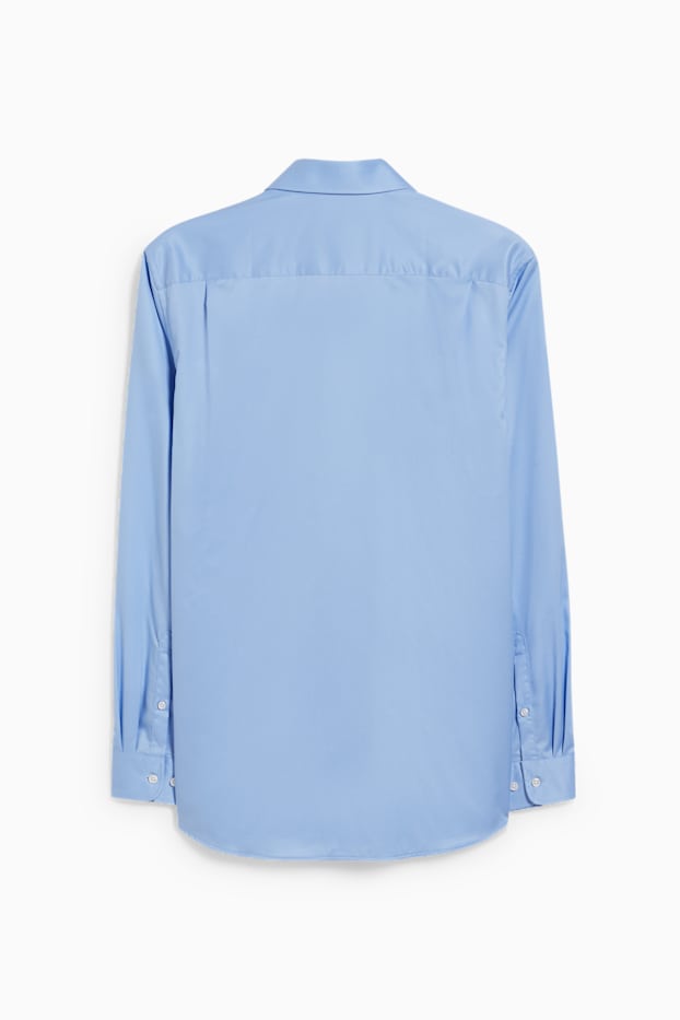 Hommes - Chemise de bureau - regular fit - col cutaway - sans repassage - bleu clair