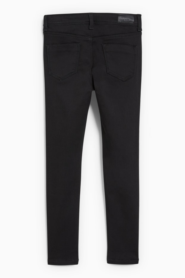 Enfants filles - Skinny jean - jean chaud - jean gris foncé