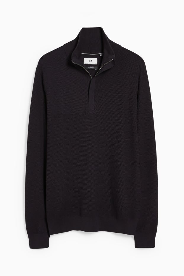 Hommes - Pull - bleu foncé