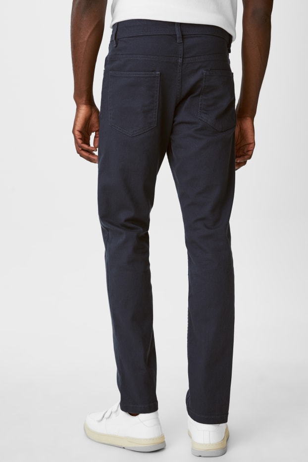 Men - Trousers - slim fit - dark gray