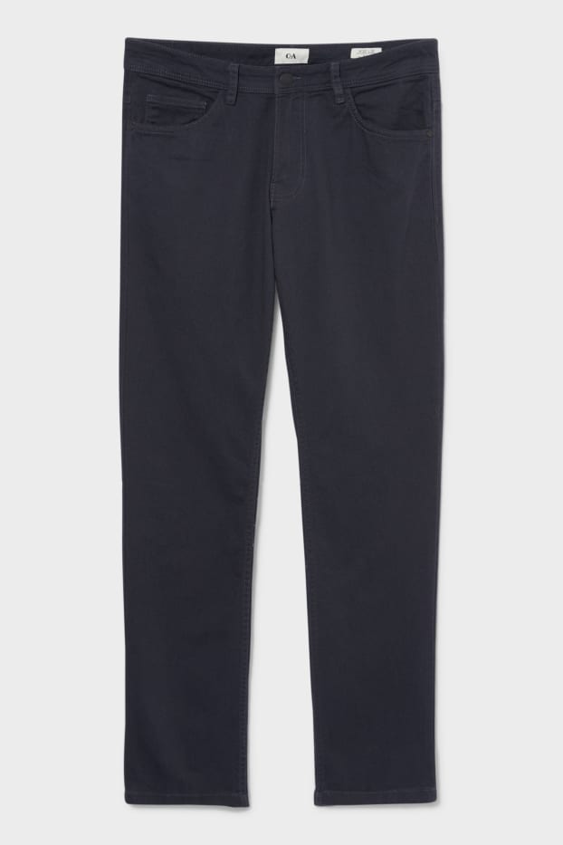 Men - Trousers - slim fit - dark gray