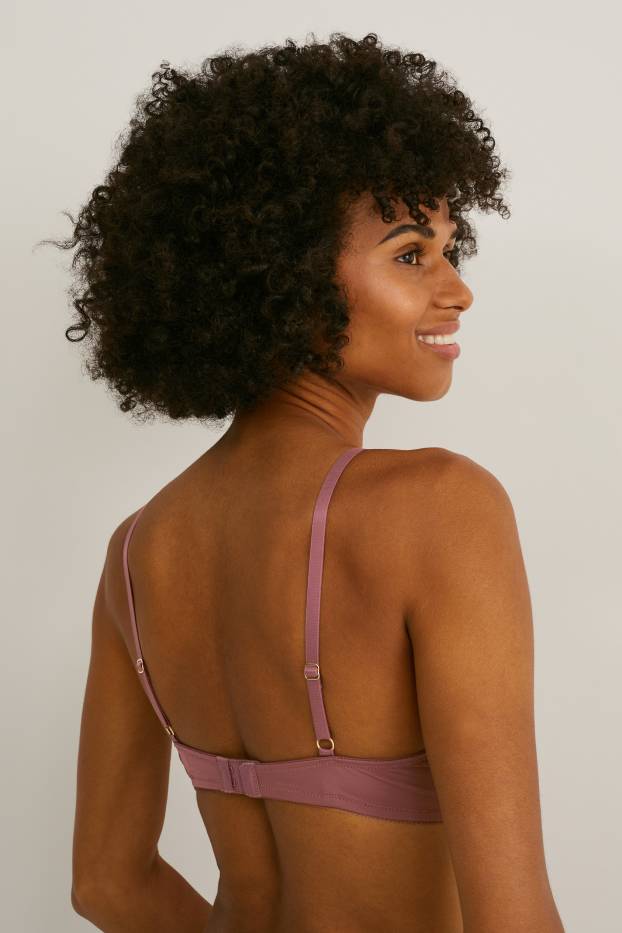 Damen - Multipack 2er - BH mit Bügel - FULL COVERAGE - wattiert - bordeaux