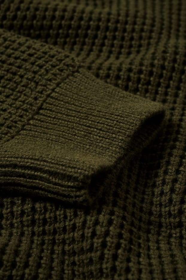 Home - Jersei coll alt - caqui