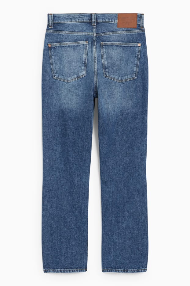 Damen - Straight Jeans - High Waist - LYCRA® - jeansblau