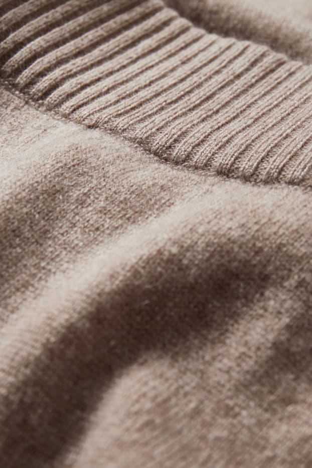 Femei - Pantaloni din cașmir - taupe
