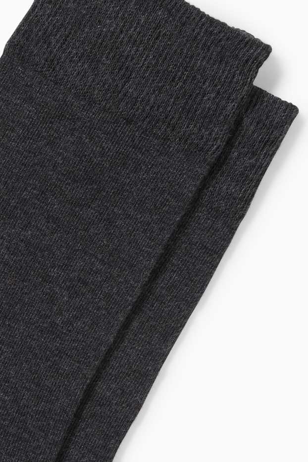 Herren - Multipack 3er - Socken - LYCRA® - Aloe Vera - grau-melange