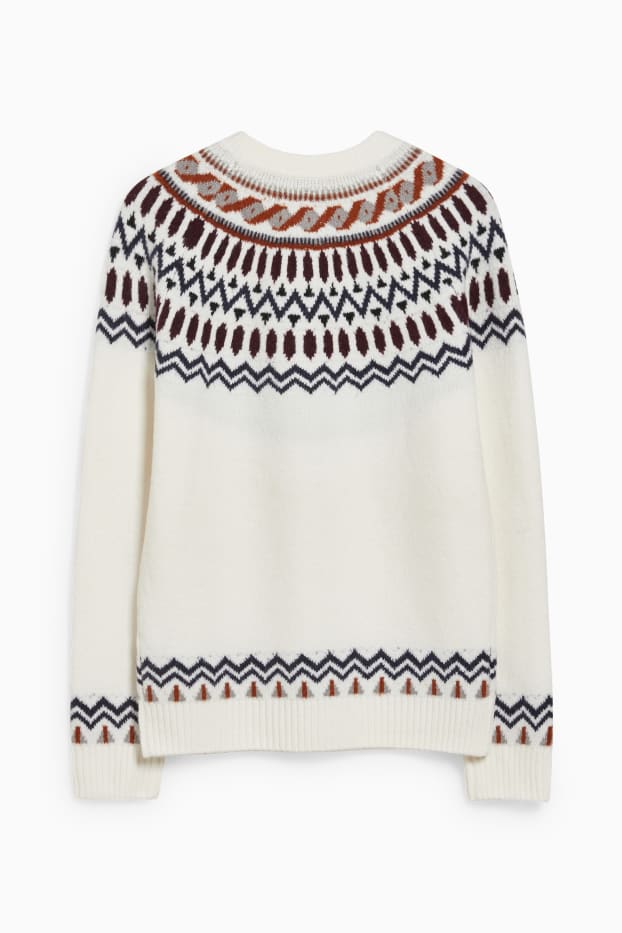 Herren - Pullover - cremeweiß