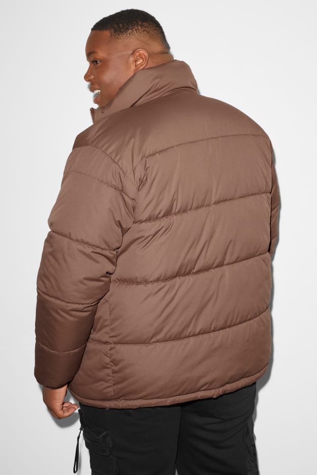 Men - Quilted jacket - Coffee