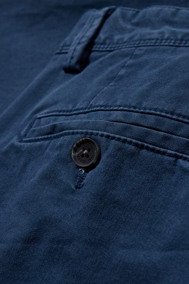 Uomo - Pantaloni chino - slim fit - Flex - LYCRA® - blu