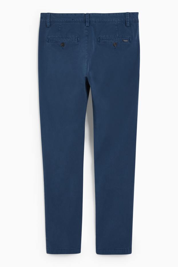 Uomo - Pantaloni chino - slim fit - Flex - LYCRA® - blu