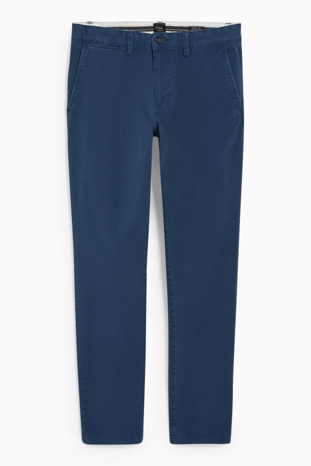 Uomo - Pantaloni chino - slim fit - Flex - LYCRA® - blu