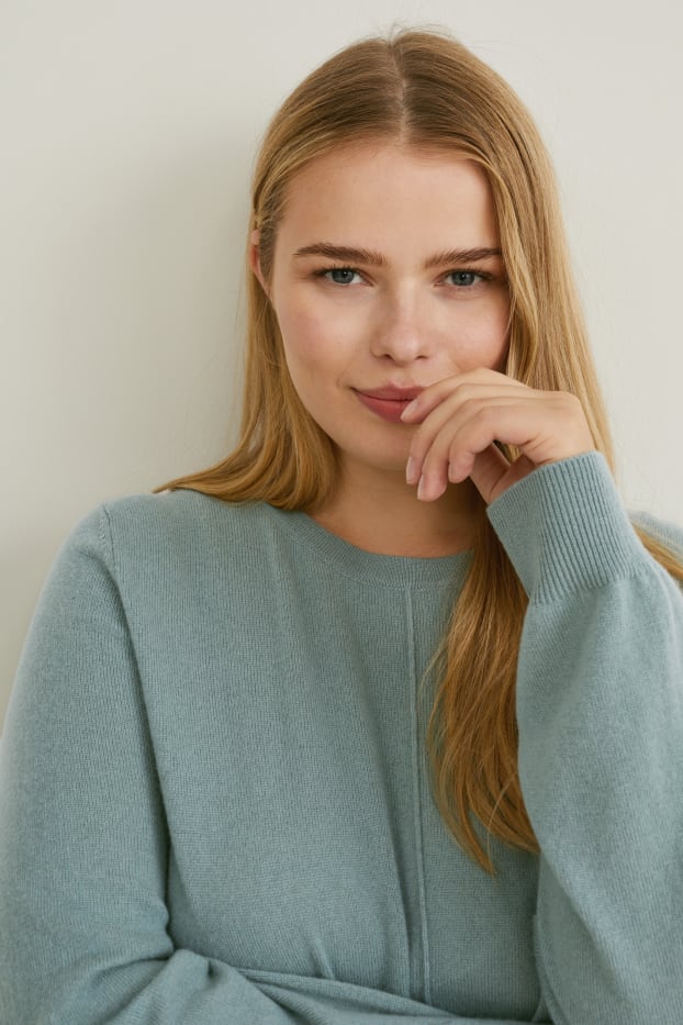 Women - Cashmere jumper - green