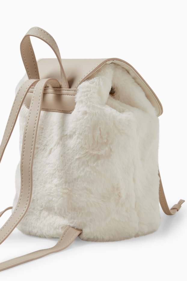 Nena - Motxilla de pell sintètica - blanc trencat