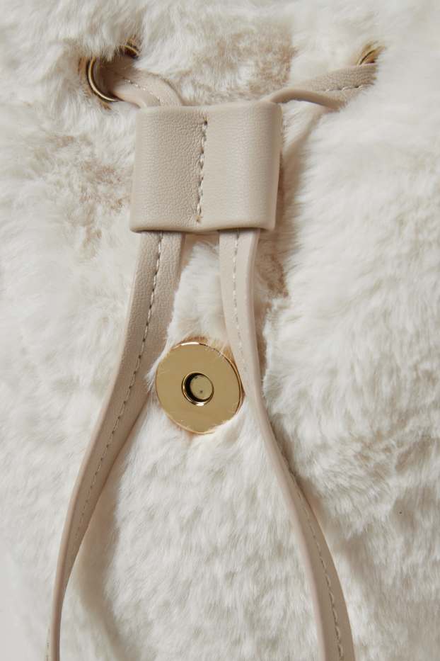 Nena - Motxilla de pell sintètica - blanc trencat