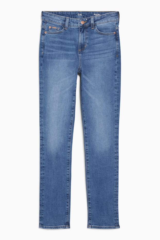 Femmes - Slim jean - mid waist - LYCRA®  - jean bleu