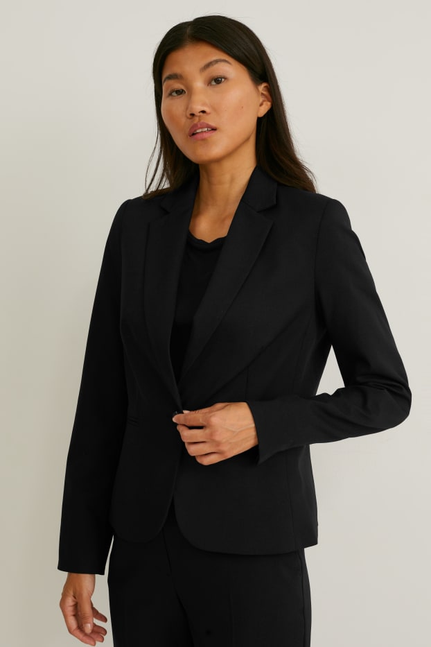 Donna - Blazer - regular fit - nero