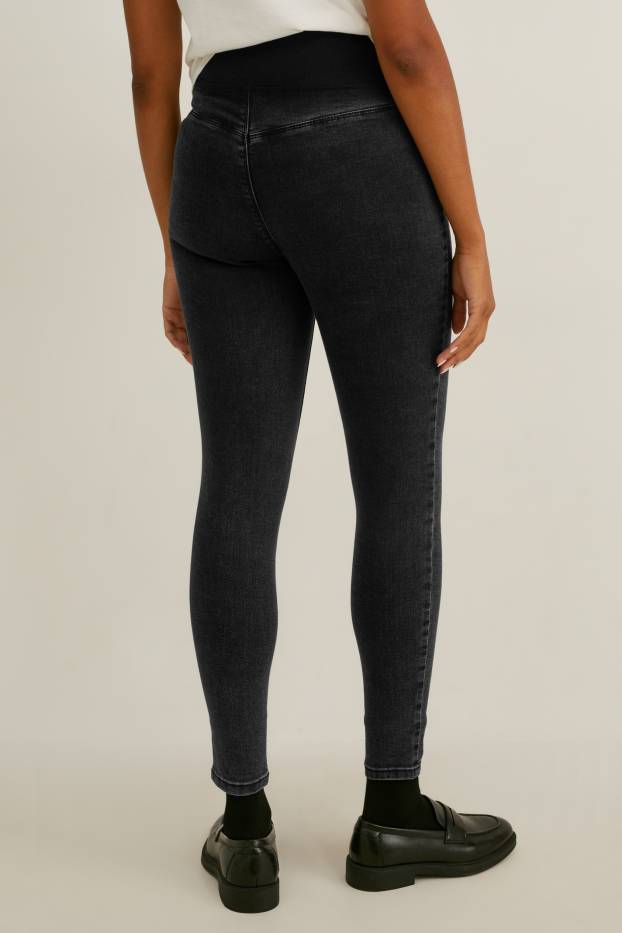 Femei - Jeans gravide - jegging jeans - LYCRA® - denim-gri