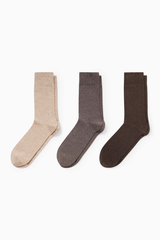 Bărbați - Multipack 3 perechi - șosete - tiv confortabil - bej
