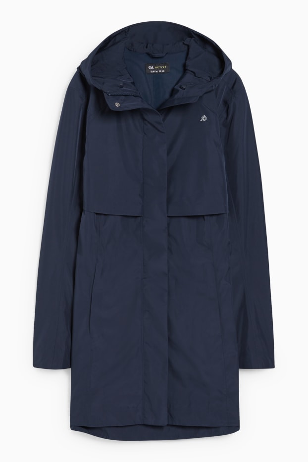 Donna - Giaccone tecnico con cappuccio - blu scuro