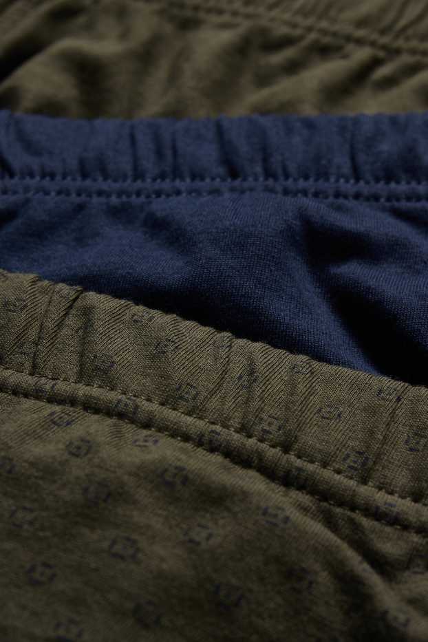 Heren - Set van 3 - slip - donkerblauw