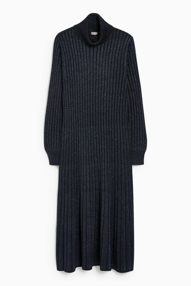 Femmes - Robe de maille - noir