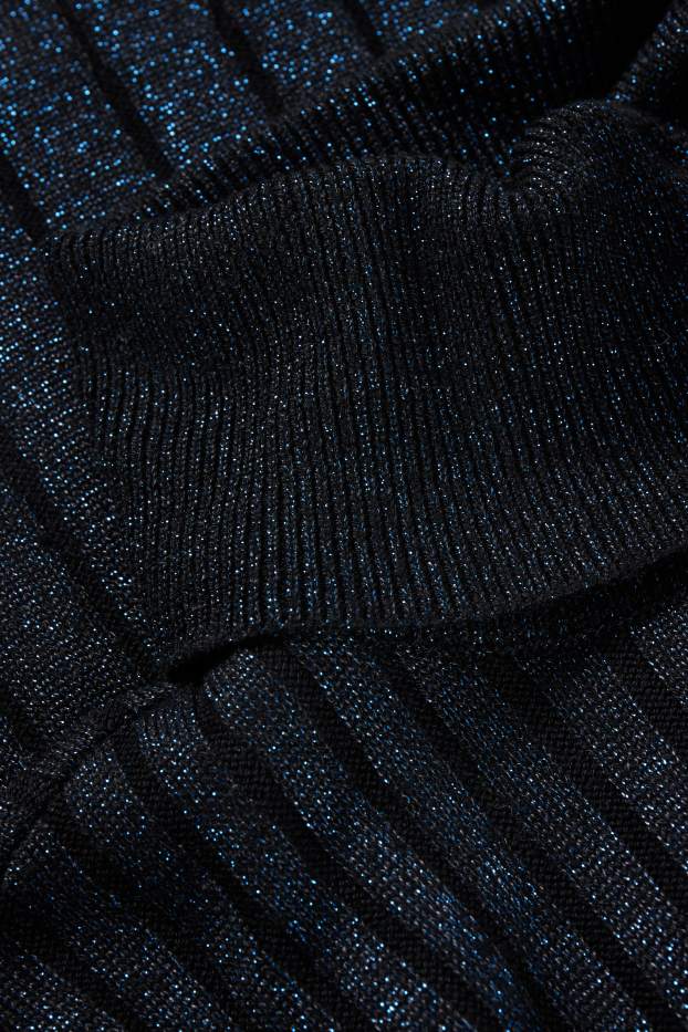 Femmes - Robe de maille - noir