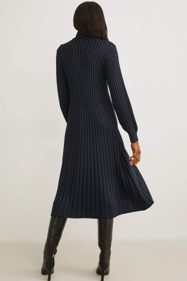 Femmes - Robe de maille - noir